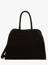 Schoudertas Velvet Leder Milano Zwart velvet VE24118