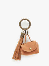 Sleutelhanger Leder Milano Bruin velvet VE24112