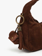 Sleutelhanger Leder Milano Bruin velvet VE24112-vue-porte