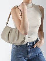Cross Body Tas Caviar Leder Milano Beige caviar CA24116-vue-porte