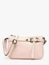Cross Body Tas Caviar Leder Milano Roze caviar G1421N