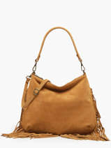 Cross Body Tas Velvet Leder Milano Bruin velvet VE241117