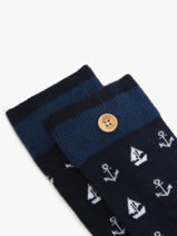 Sokken Cabaia Blauw socks NIN-vue-porte