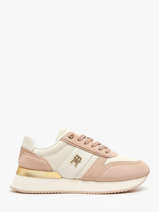 Sneakers Uit Leder Tommy hilfiger Wit women 84750K4