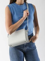 Cross Body Tas Smooth Leder Lancaster Grijs smooth 437-02-vue-porte