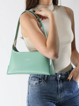 Bucket Bag Suave Leder Lancaster Groen suave ace 20-vue-porte