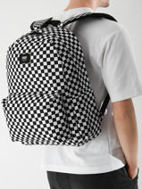 Rugzak 1 Compartiment Vans Zwart backpack VN000H4X-vue-porte