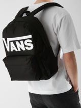 Rugzak 1 Compartiment Vans Zwart backpack VN000H4Z-vue-porte
