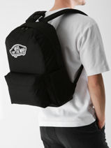 Rugzak 1 Compartiment Vans Zwart backpack VN000H4Y-vue-porte