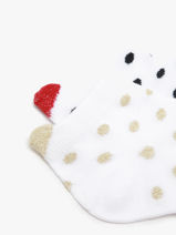 Sokken Pieces Wit socks women 17140773-vue-porte
