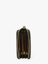 Portemonnee Leder Nat et nin Zwart vintage PIA-vue-porte
