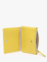 Portefeuille Leder Nat et nin Geel vintage SOLY-vue-porte