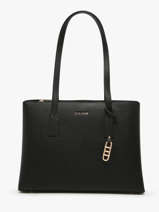 Schoudertas Saffiano David jones Zwart saffiano CM7468