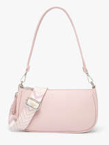 Schoudertas /cross Body Grained Miniprix Roze grained F3699