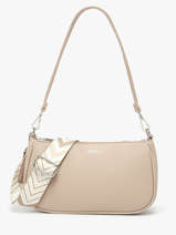 Schoudertas /cross Body Grained Miniprix Beige grained F3699