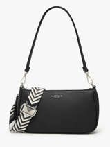 Schoudertas /cross Body Grained Miniprix Zwart grained F3699