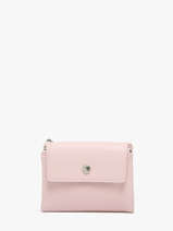 Portemonnee Met Kaarthouder Miniprix Roze grained F5019