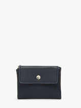 Portemonnee Met Kaarthouder Miniprix Blauw grained F5019
