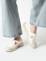 Sneakers Pampa M-jane Washed Palladium Wit women 94475100-vue-porte