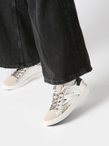 Sneakers Larry Uit Leder Semerdjian Zilver women LARRY514-vue-porte