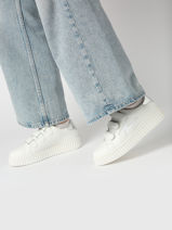 Sneakers Virginie Vanessa wu Wit women BK2753BL-vue-porte