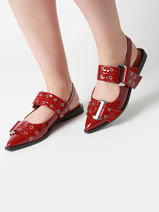 Slippers Grand Ave Steve madden Rood women 11003257-vue-porte