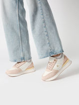 Sneakers Uit Leder Tommy hilfiger Wit women 84750K4-vue-porte