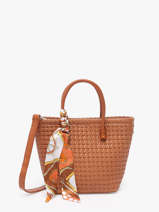 Handtas /cross Body Braided Miniprix Bruin braided 1