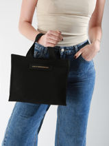 Handtas Print Lola casademunt Zwart print 11-vue-porte