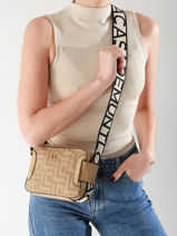 Cross Body Tas Logo Lola casademunt Bruin logo 43-vue-porte