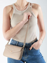Cross Body Tas Saffiano David jones Bruin saffiano CM6120H-vue-porte
