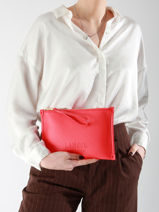 Ritsetui Jour Leder Lancel Rood jour A13174-vue-porte