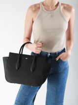Handtassen Daily City Lacoste Zwart daily city NF4923DZ-vue-porte