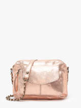 Cross Body Tas Naina Leder Pieces Roze naina 17063358