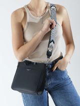 Cross Body Tas Grained Miniprix Blauw grained F8575-vue-porte