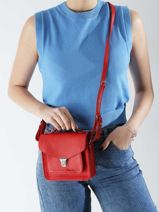 Cross Body Tas Mon Amour Leder Paul marius Rood mon amour GEORXAMO-vue-porte