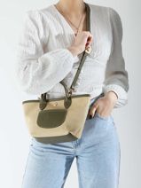 Longchamp New le panier pliage Longchamp Groen-vue-porte