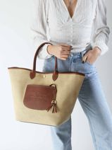 Longchamp New le panier pliage Bruin-vue-porte