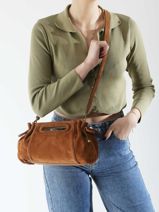Cross Body Tas Folk Light Gerard darel Bruin folk light W405-vue-porte