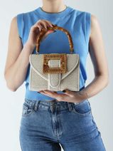 Cross Body Tas Celine Met Bamboe Handvat Laurent david Wit ld bags 956-vue-porte