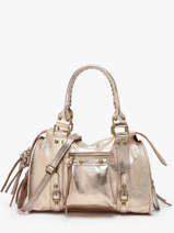 Schoudertas Nine Leder Milano Goud nine NI24092