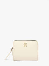 Portemonnee Tommy hilfiger Wit th logotape AW17408