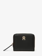Portemonnee Tommy hilfiger Zwart th logotape AW17408