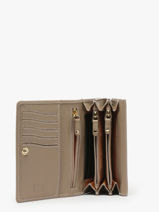Portefeuille Caviar Leder Crinkles Beige caviar 14049-vue-porte