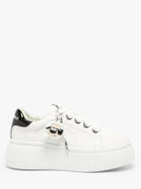 Sneakers Kreeper Low Nft Twin Uit Leder Karl lagerfeld Wit women KL42376T