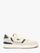 Sneakers T-clip Uit Leder Lacoste Beige men 8SMA0103