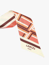 Zijden Lint Monogram 82x5,5cm Lancel Oranje charms A13495-vue-porte