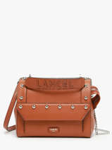 Cross Body Tas Ninon Rivets Leder Lancel Bruin ninon A13380