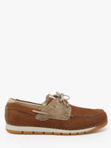 Stadsschoenen Cross Uit Leder Fluchos Bruin men F1449