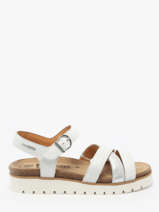 Sandalen Thina Uit Leder Mephisto Wit women P5146718